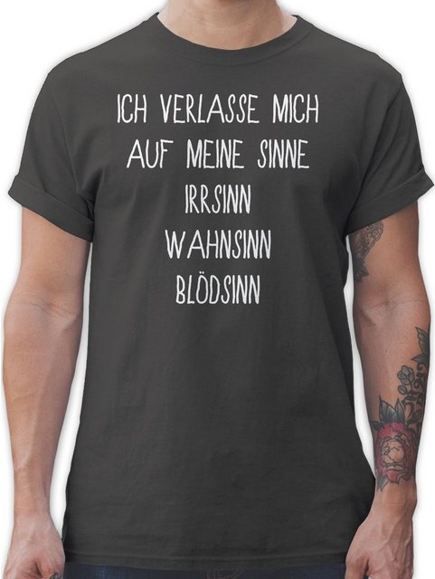 Shirtracer T-Shirt Ich verlasse mich auf meine Sinne Sprüche Statement günstig online kaufen