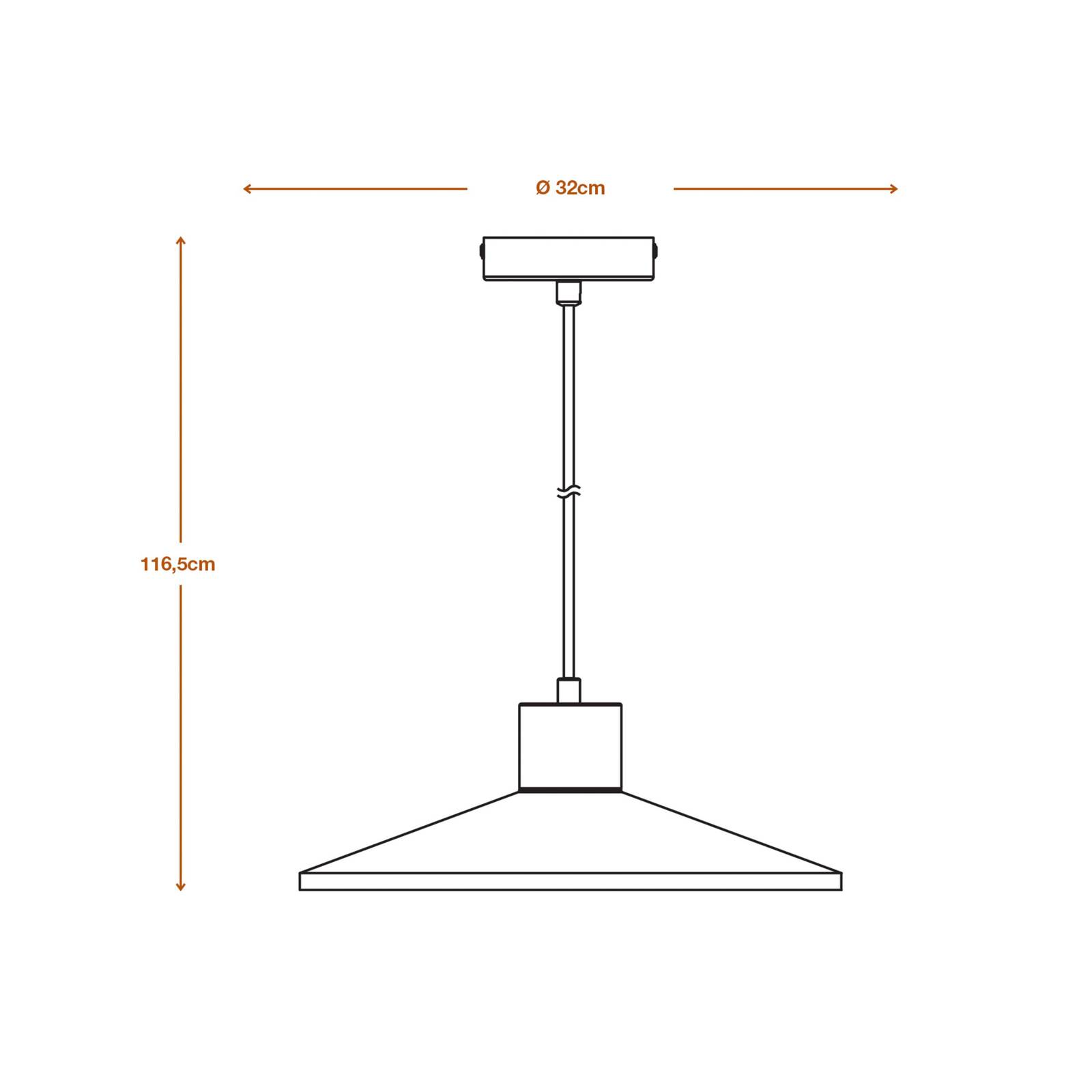 LEDVANCE Hängeleuchte Concrete Wood, Ø 32 cm, Beton, grau günstig online kaufen