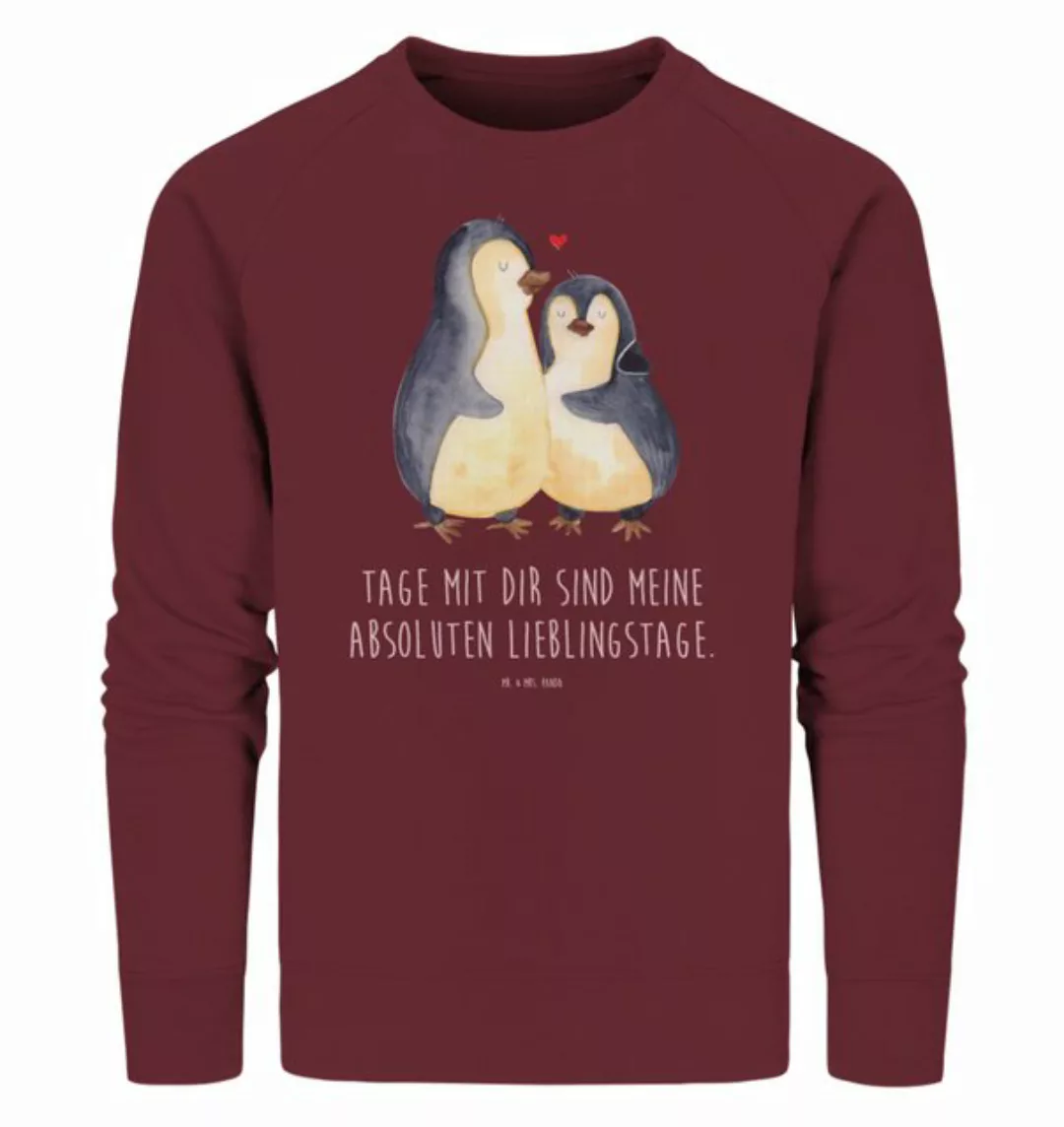 Mr. & Mrs. Panda Longpullover Größe XS Pinguin umarmen - Burgundy - Geschen günstig online kaufen