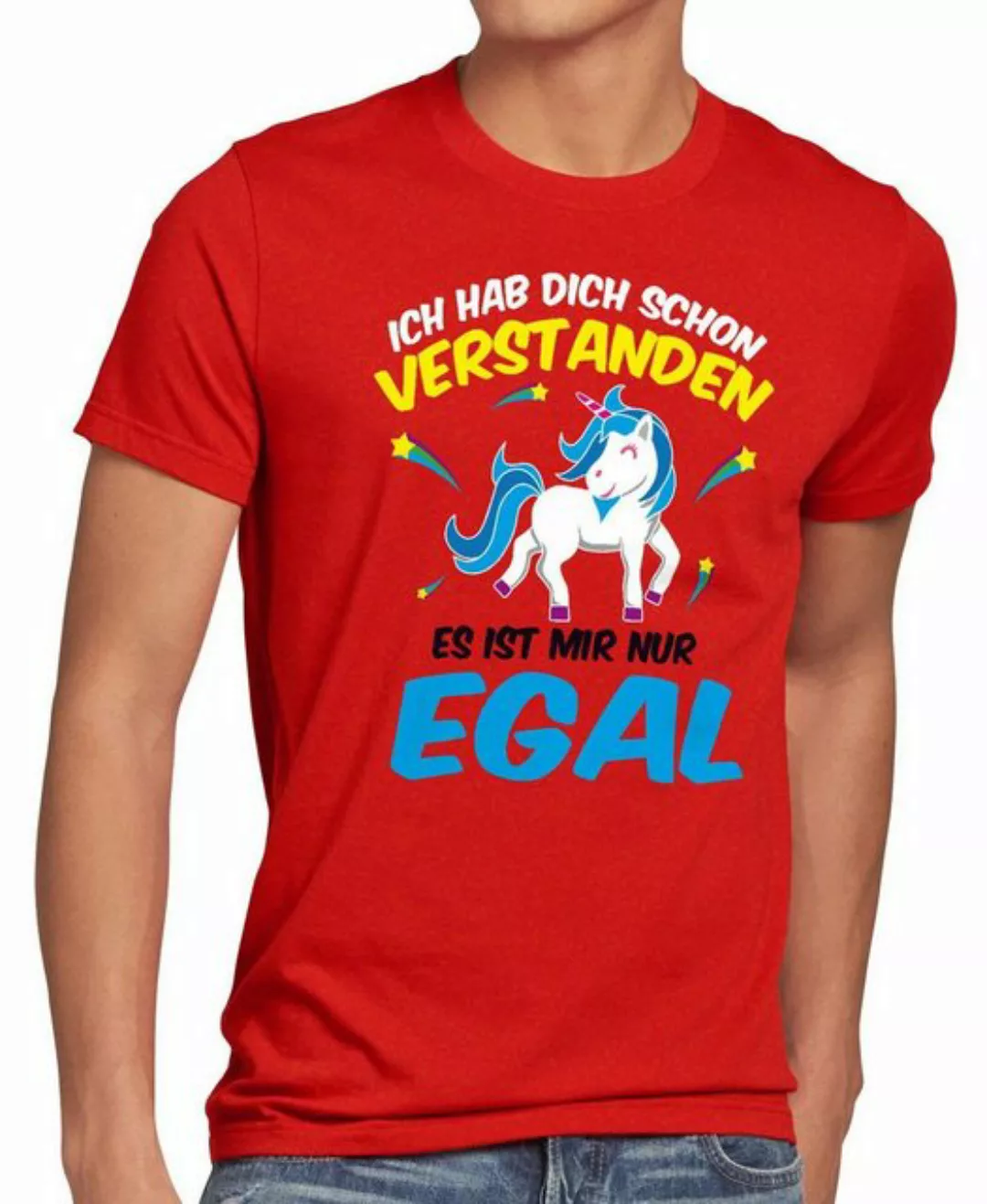 style3 T-Shirt Ich hab dich schon verstanden nur egal Einhorn Unicorn Fun S günstig online kaufen