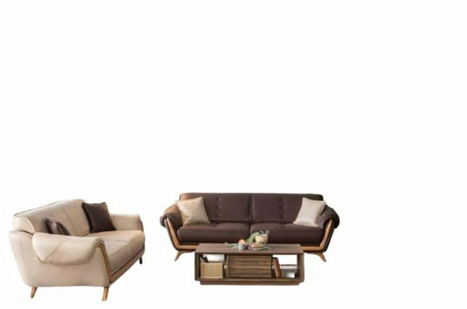 JVmoebel Sofa Luxus Sofagarnitur Couch Set 4tlg. Set Möbel Wohnzimmer, Made günstig online kaufen