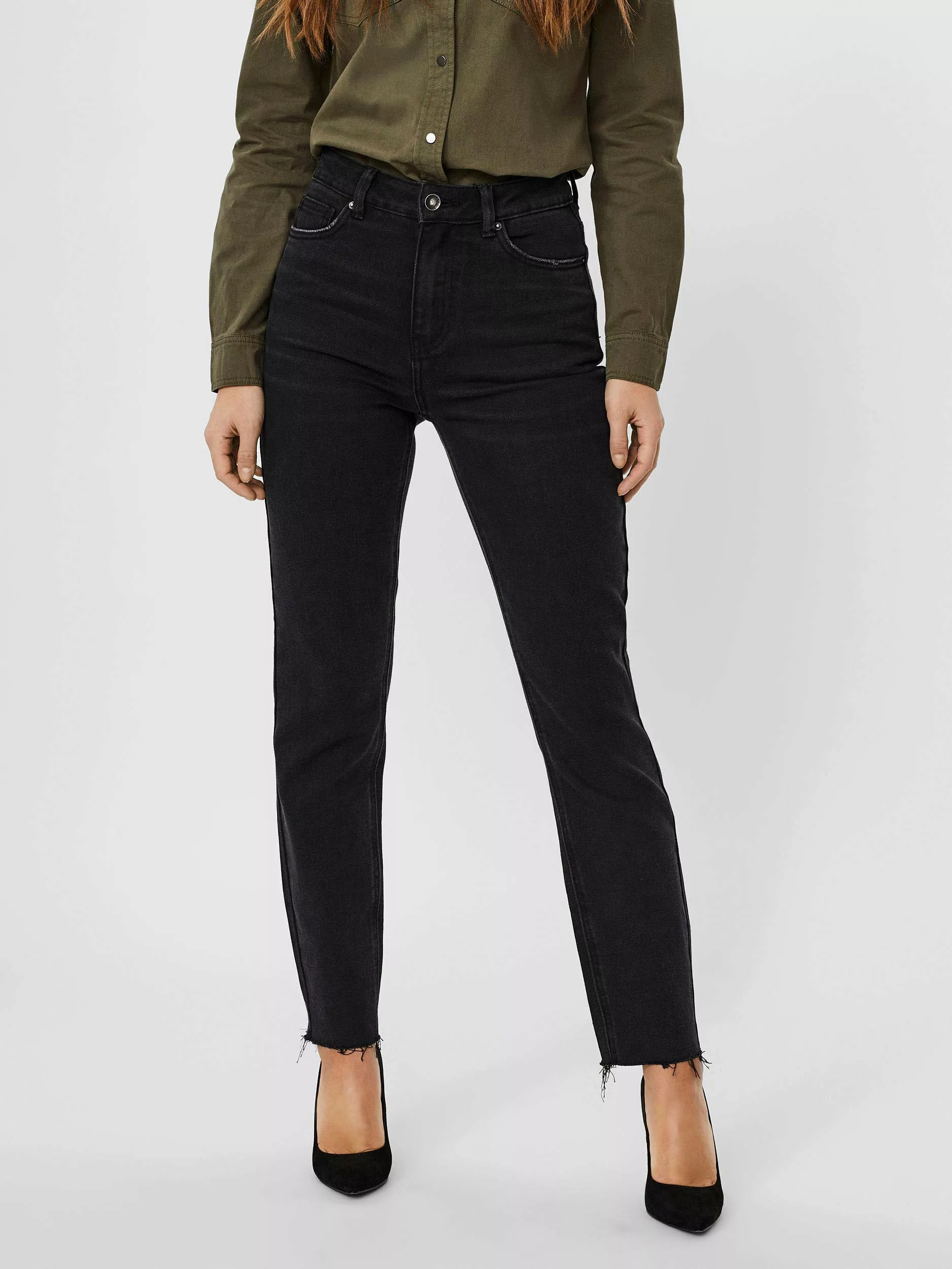 Vero Moda Brenda High Waist Skinny Jeans 27 Black Denim günstig online kaufen