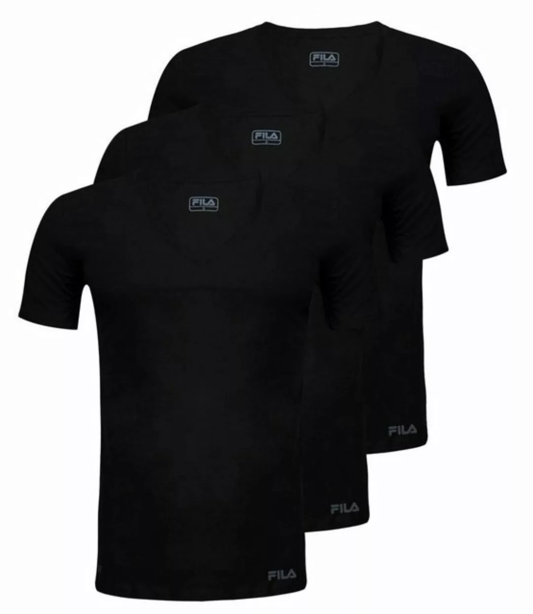 Fila T-Shirt 3er Pack V-Neck aus weichem Baumwolljersey günstig online kaufen