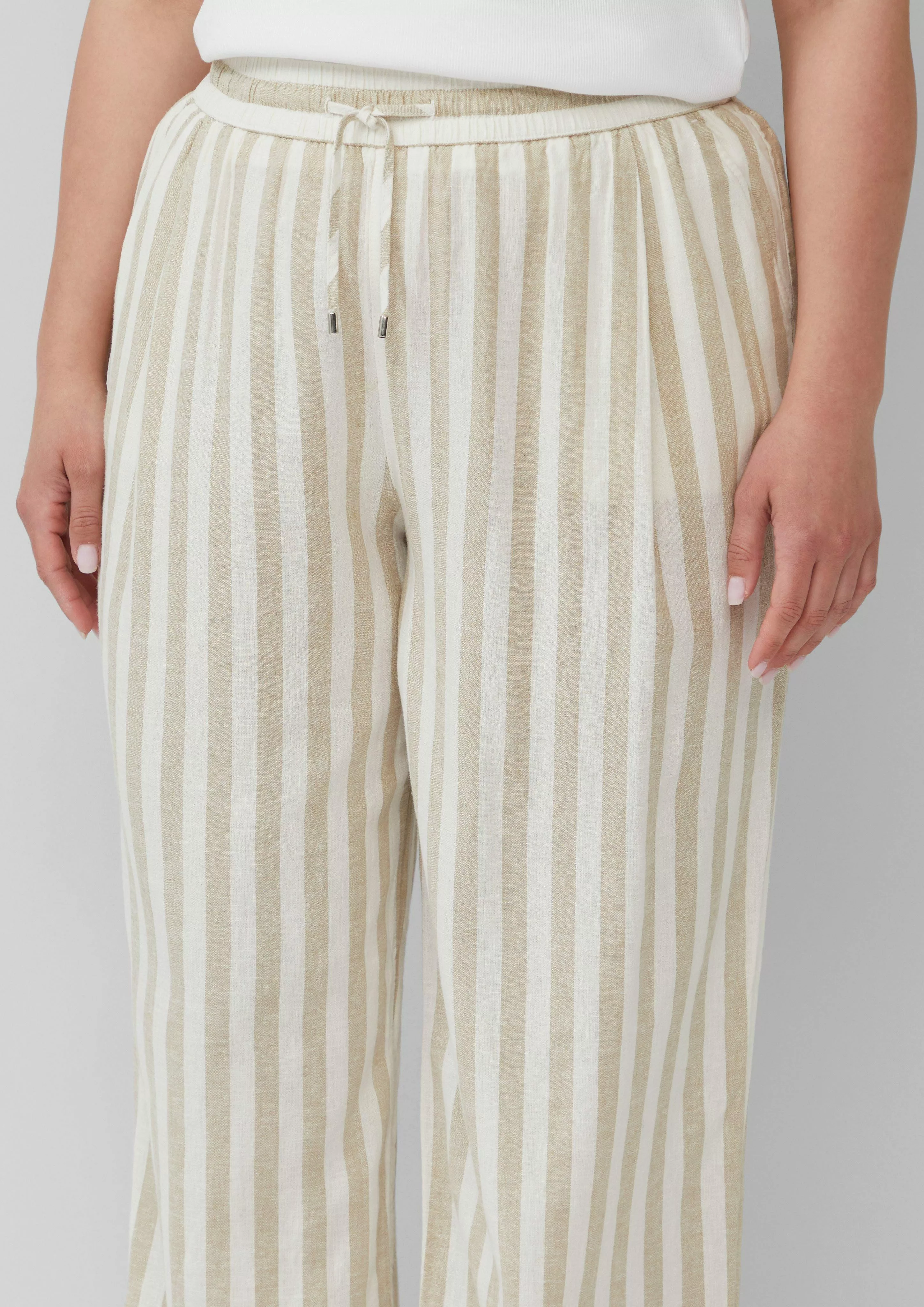 s.Oliver Stoffhose Leichte Leinenmix-Hose mit Elastikbund günstig online kaufen