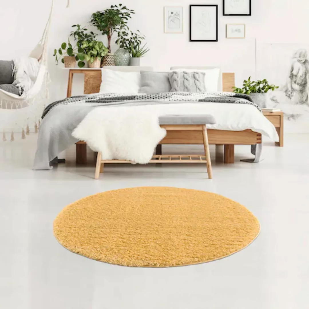 carpet city® Shaggy Pulpy Uni Einfarbig 100 Dunkelgrau Gr. 80 x 150 günstig online kaufen