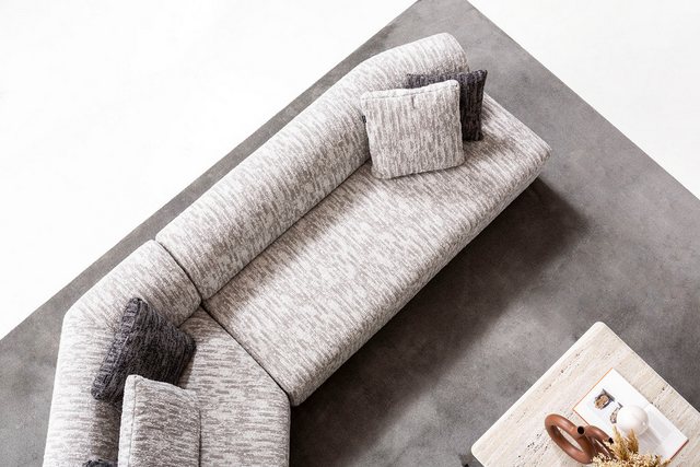 Viva Möbel Sofa TUDOR, Luxuriöses, flexibles Ecksofa für individuellen Komf günstig online kaufen