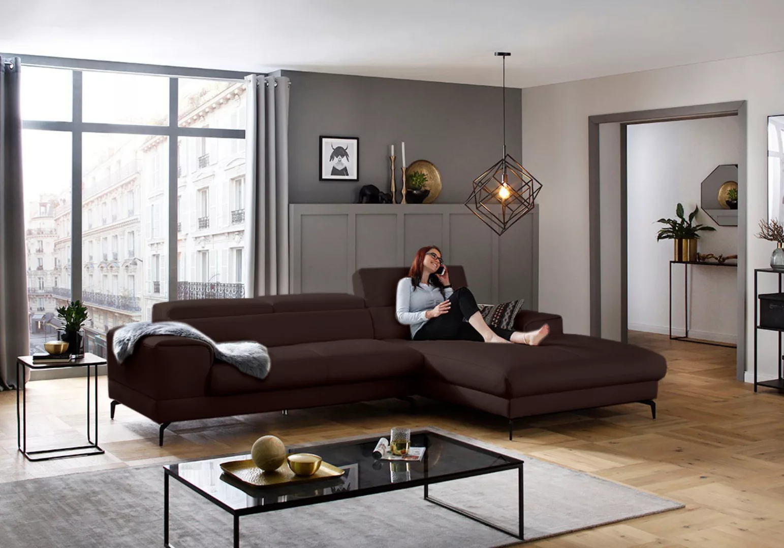 W.SCHILLIG Ecksofa "piedroo, Designsofa mit tollem Sitzkomfort, L-Form", Ko günstig online kaufen