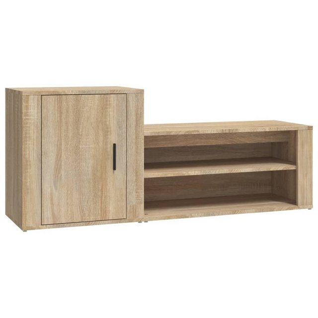 furnicato Schuhschrank Sonoma-Eiche 130x35x54 cm Holzwerkstoff günstig online kaufen