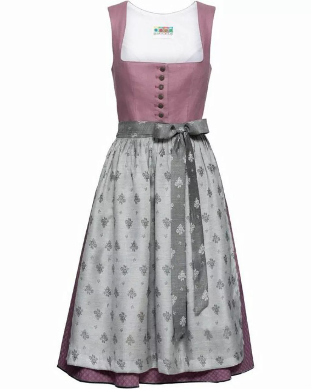 Berwin Dirndl Dirndl mit Leinenoberteil und Jacquardschürze (Einzelstück) günstig online kaufen