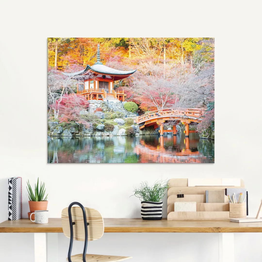 Artland Glasbild "Shingo Buddhistischer Tempel", Gebäude, (1 St.) günstig online kaufen