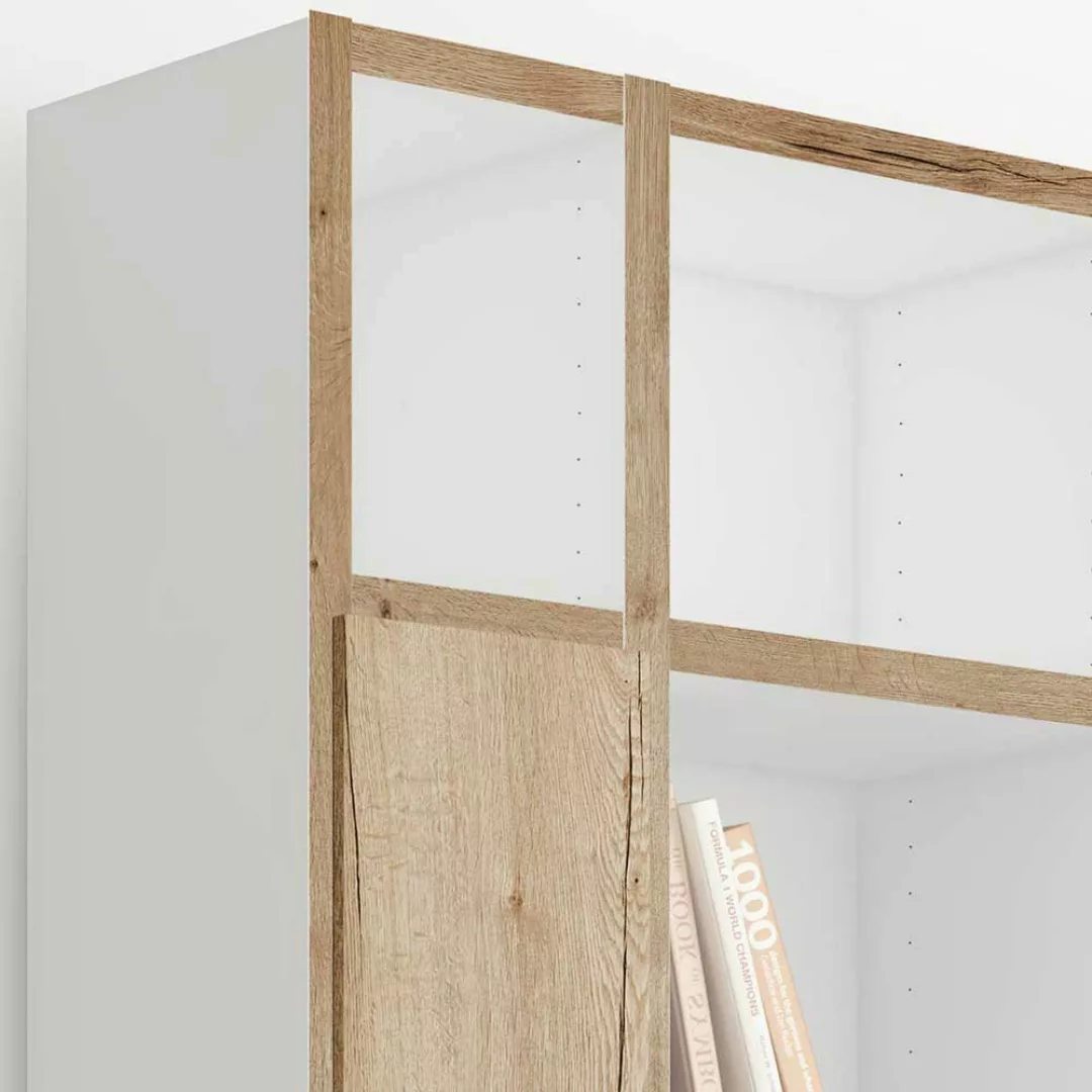 Esszimer Bücherregalwand in modernem Design Türen günstig online kaufen
