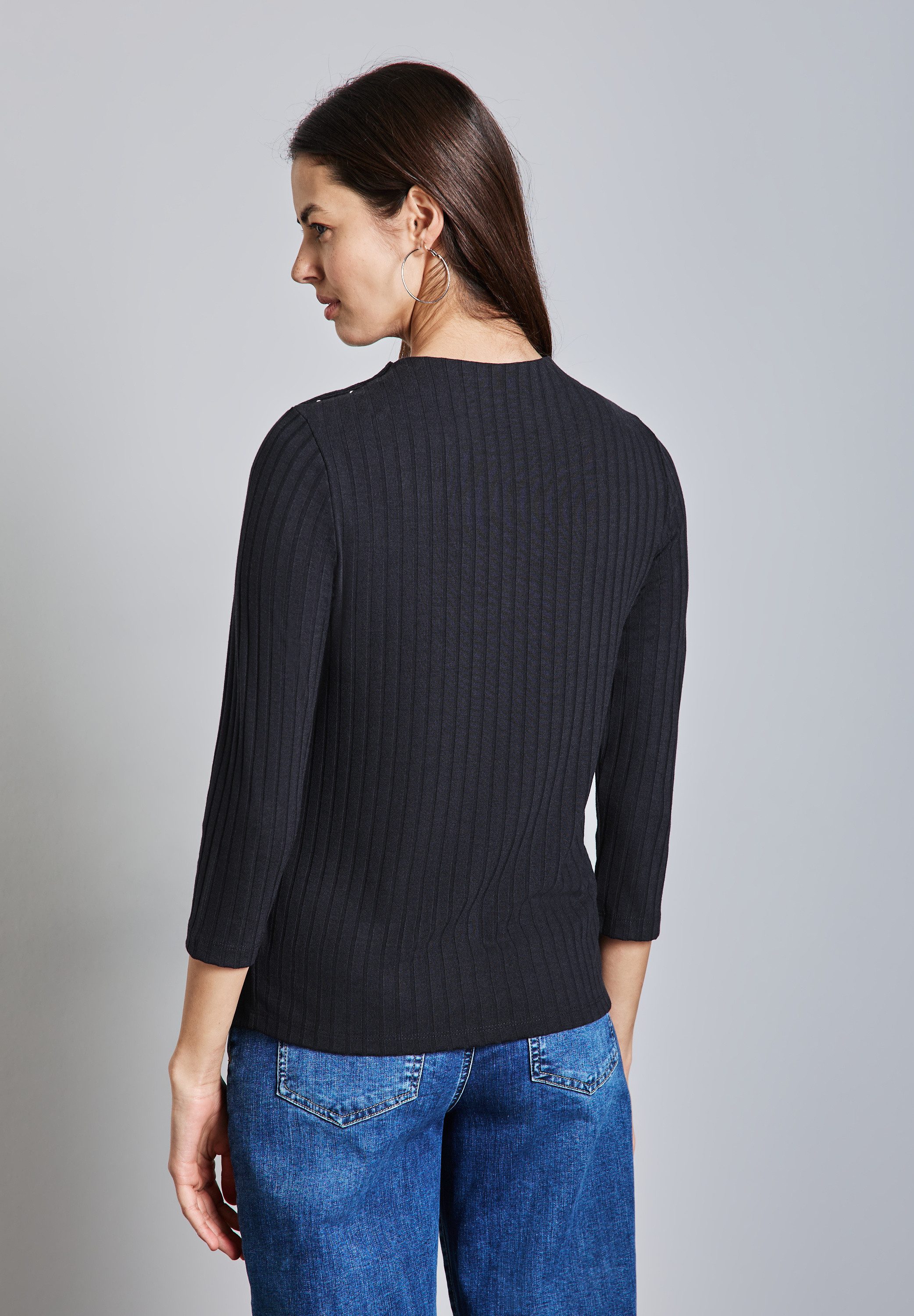 STREET ONE 3/4-Arm-Shirt mit Knöpfen an günstig online kaufen