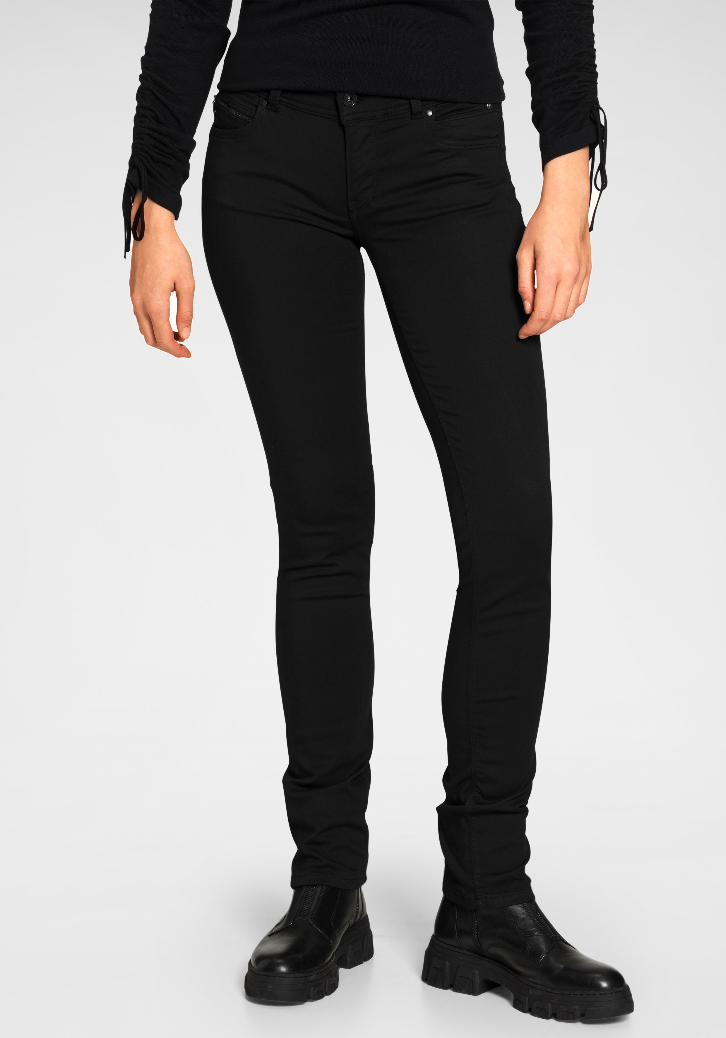 Pepe Jeans Damen Jeans New Brooke - Slim Fit - Schwarz - Stay Black günstig online kaufen