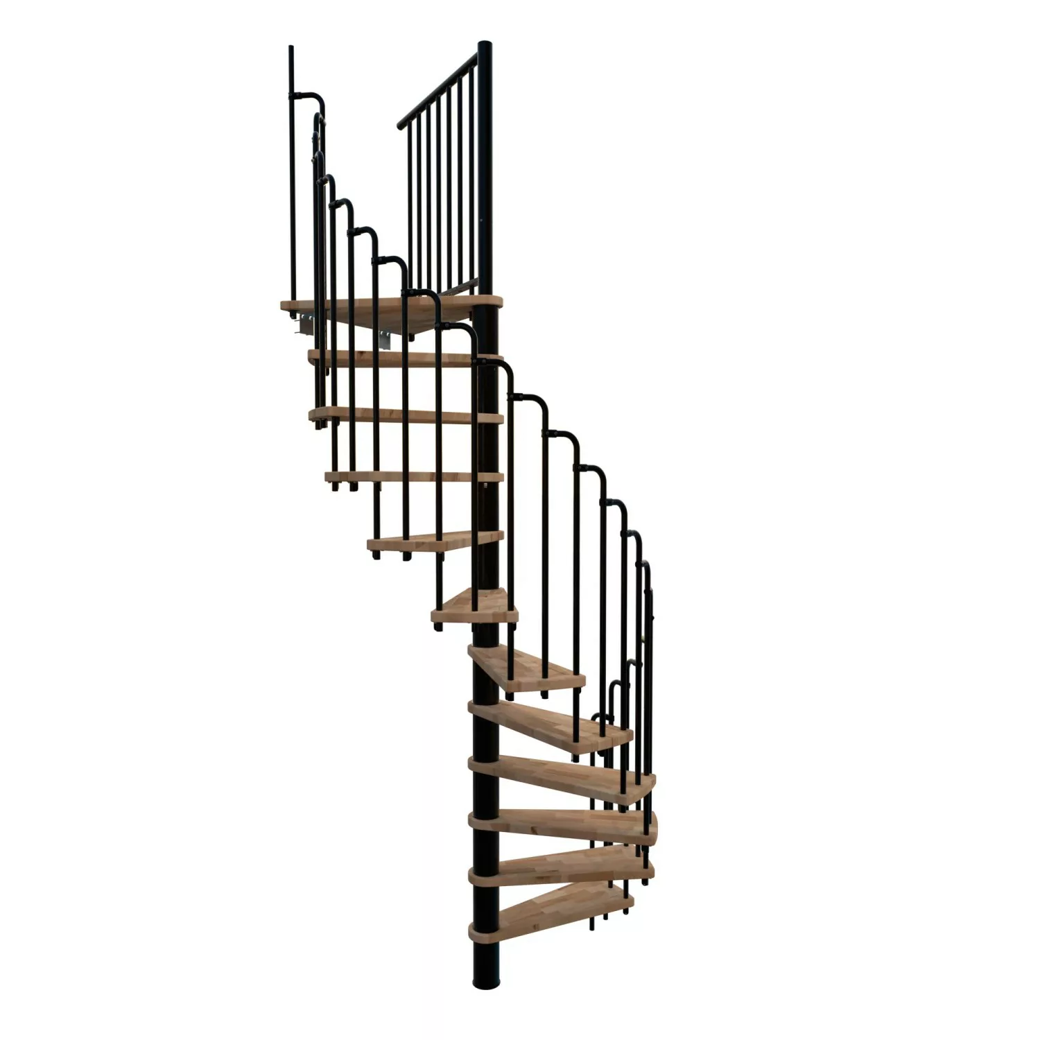 Minka Spindeltreppe Paris Buche-Schwarz 140 cm günstig online kaufen