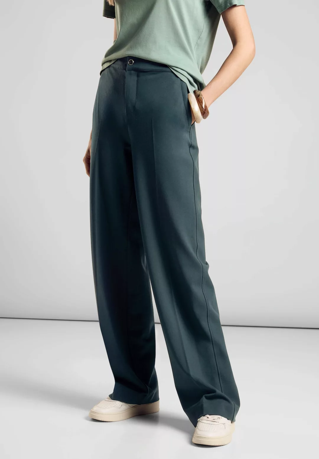 STREET ONE Stoffhose, High Waist günstig online kaufen