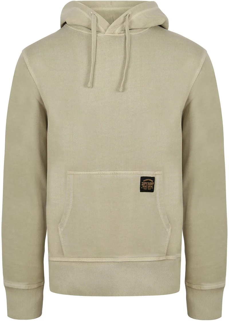 Superdry Hoodie Washed Beige - Größe XL günstig online kaufen