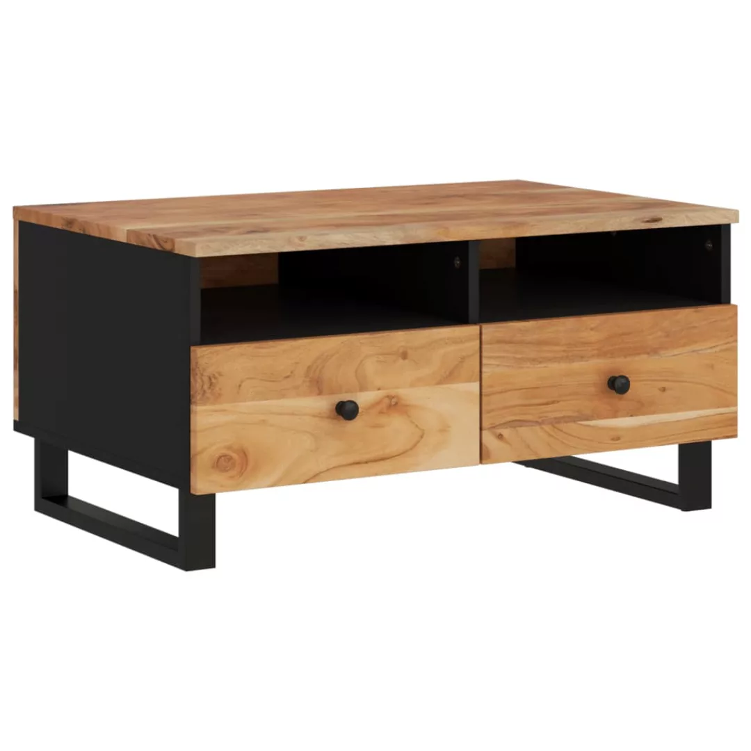 Vidaxl Couchtisch 80x54x40 Cm Massivholz Akazie & Holzwerkstoff günstig online kaufen