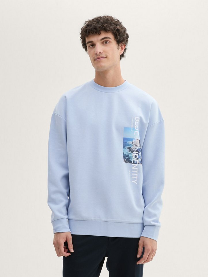 TOM TAILOR Denim Sweatshirt Relaxed Sweatshirt mit Prints günstig online kaufen