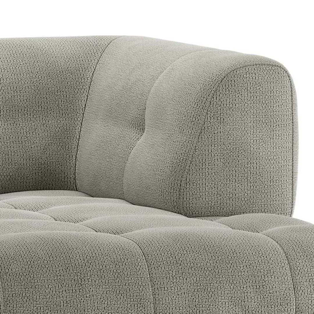 Blassgrünes Sofa Modul rechts aus Chenillegewebe Fußgestell aus Holz günstig online kaufen