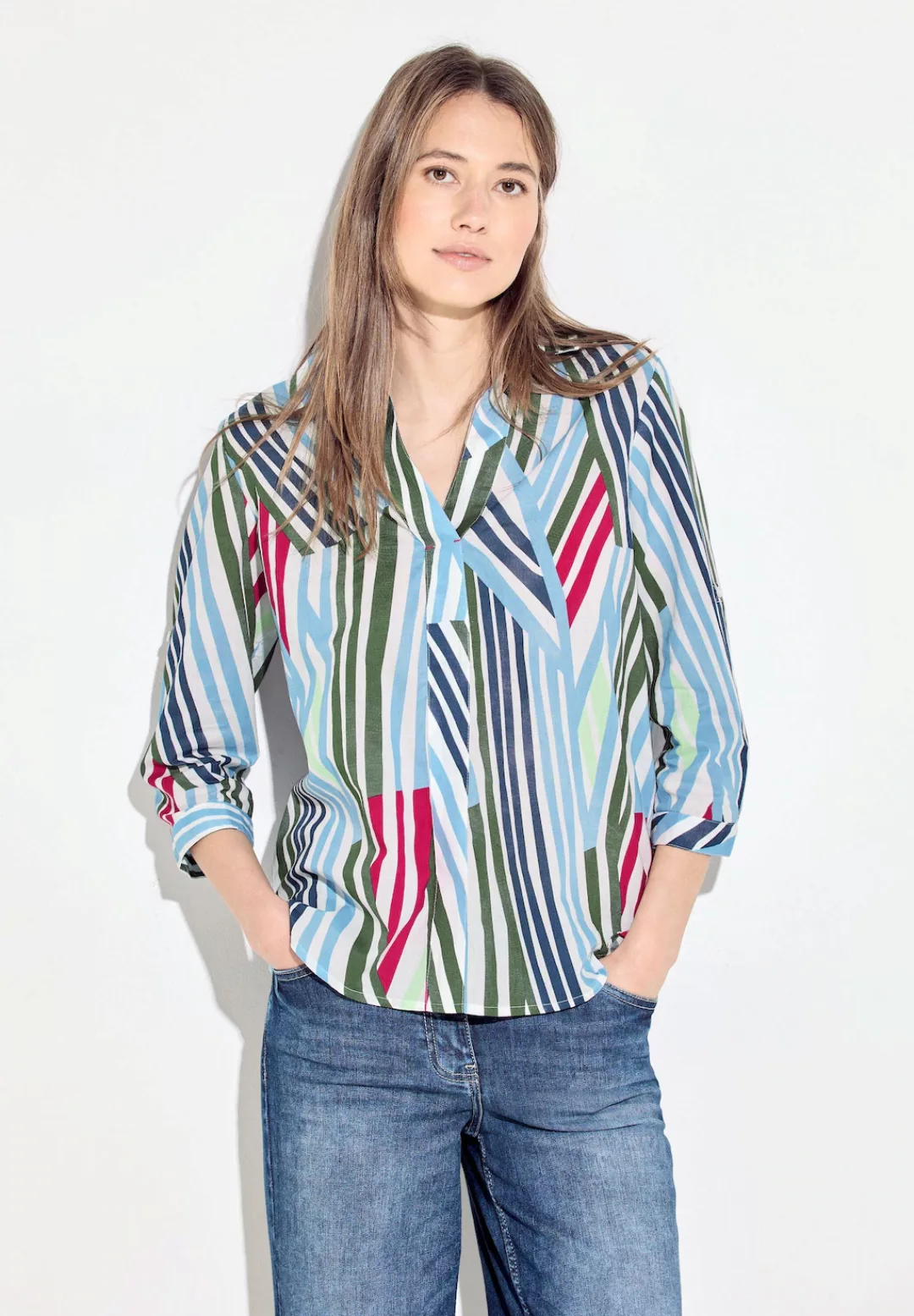 Cecil Shirtbluse, mit Turn-Up Funktion günstig online kaufen