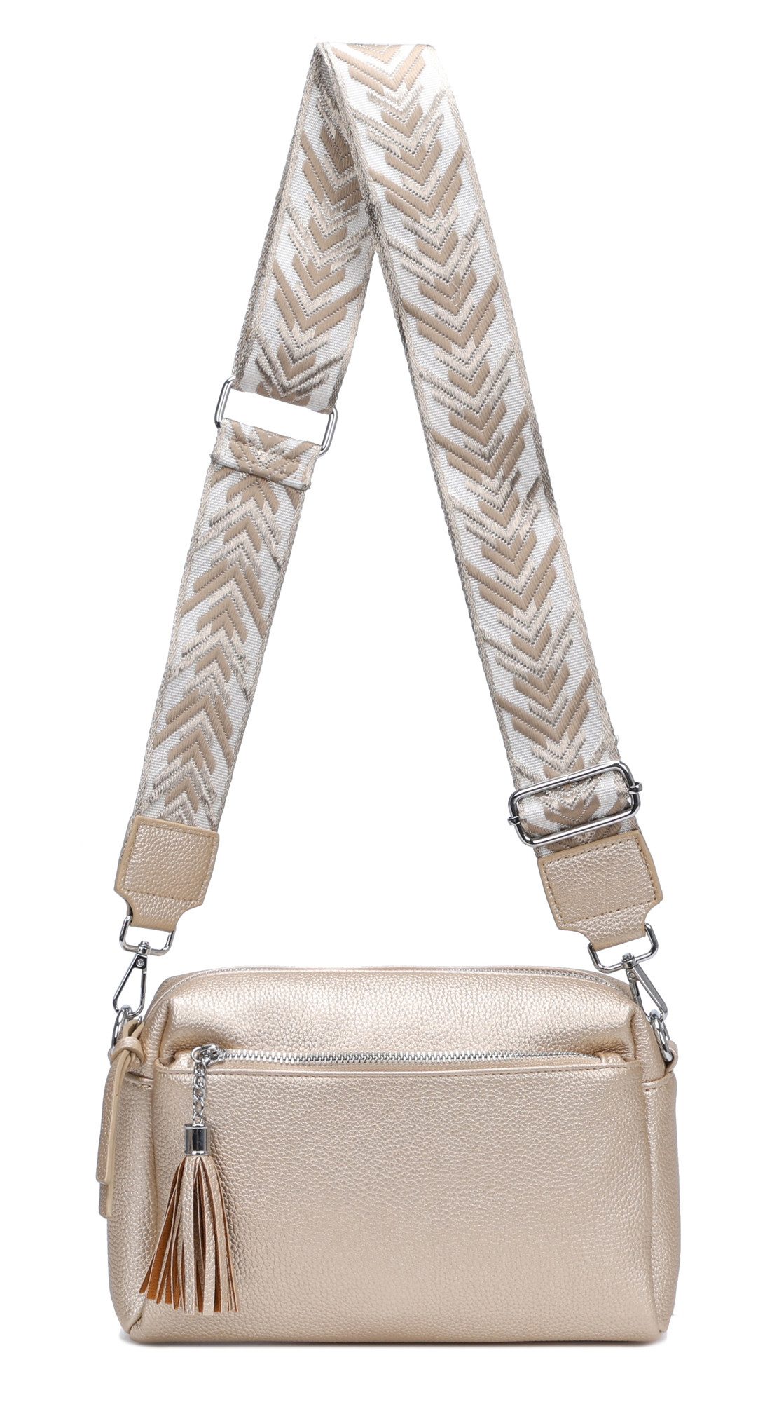 ITALYSHOP24 Schultertasche Damen Umhängetasche Brusttasche Cross günstig online kaufen