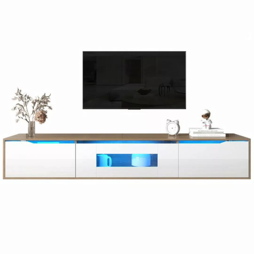 REDOM TV-Schrank Lowboard TV-Board (Modernes Design mit Farbkontrast, Hochg günstig online kaufen