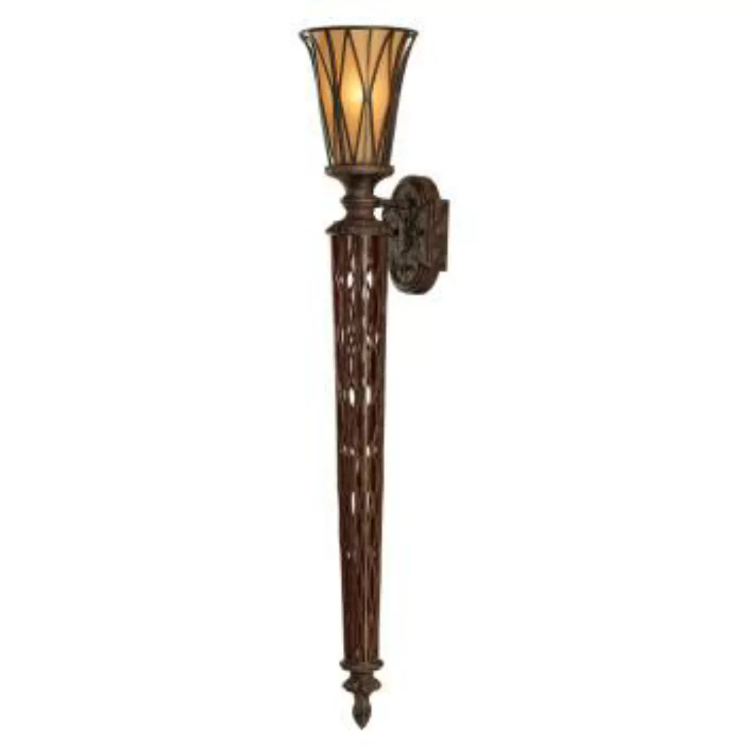 Wandlampe CITA in Gold Bernstein Vintage Lampe günstig online kaufen