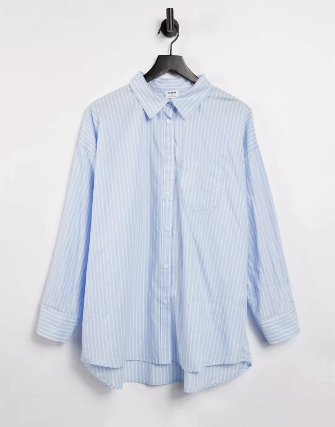Cotton:On – Dad-Hemd in Blau gestreift günstig online kaufen