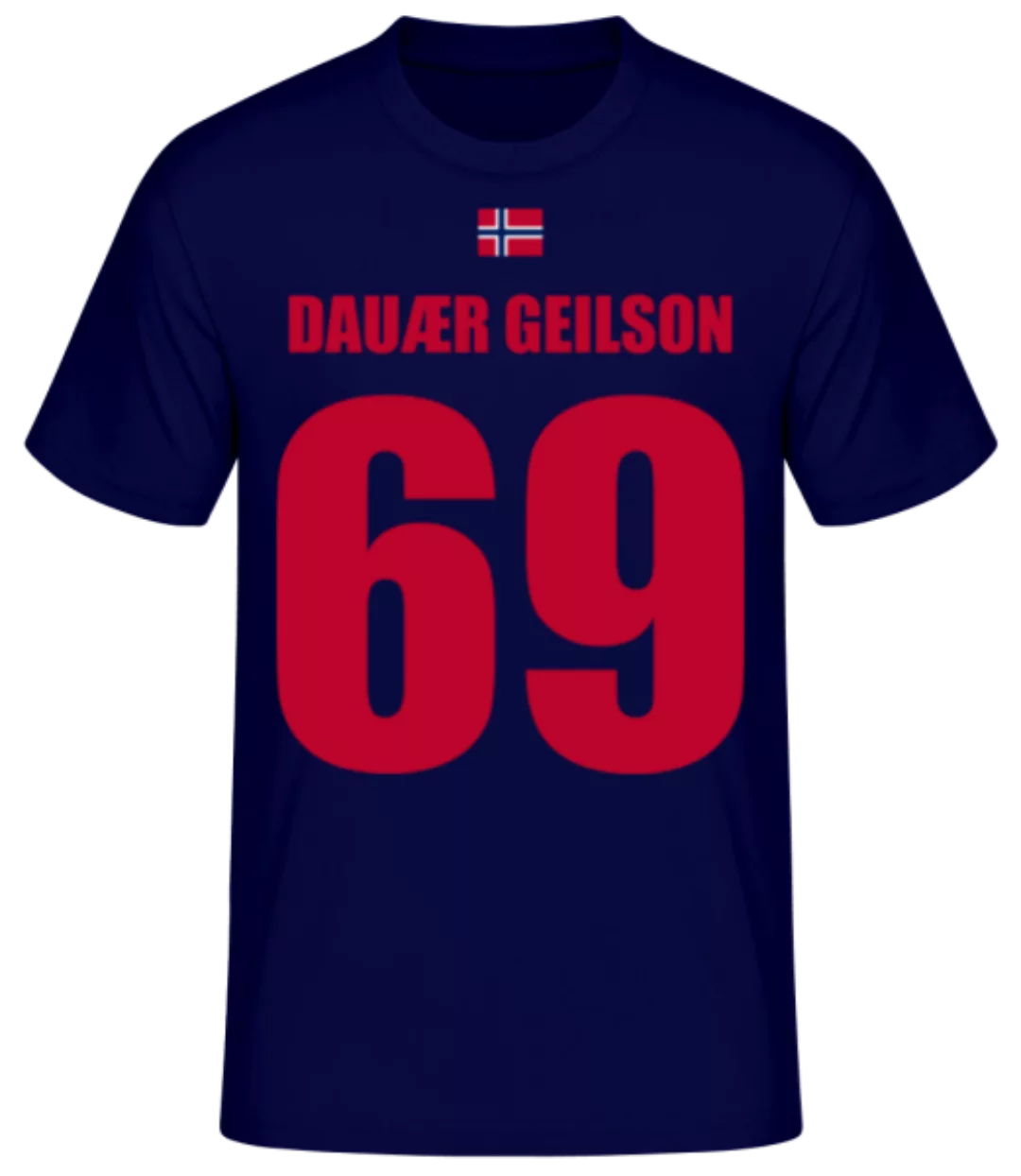 Norwegen Fußball Trikot Dauær Geilson · Männer Basic T-Shirt günstig online kaufen
