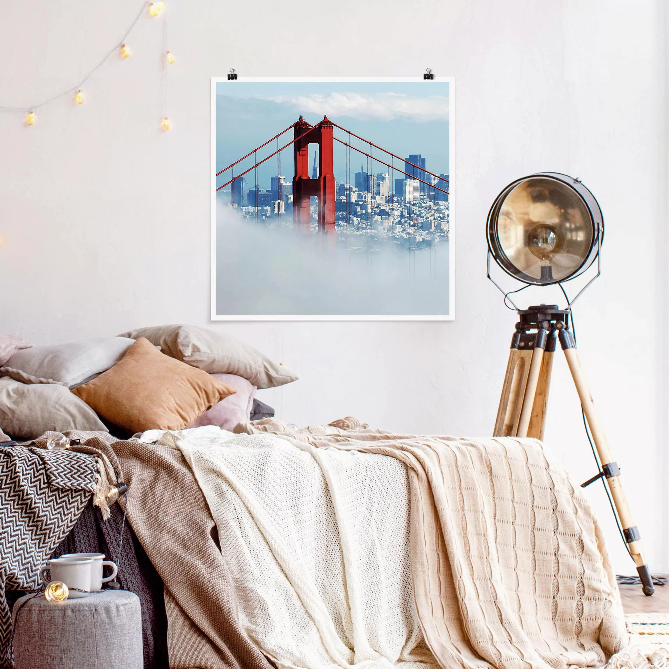 Poster Architektur & Skyline - Quadrat Good Morning San Francisco! günstig online kaufen