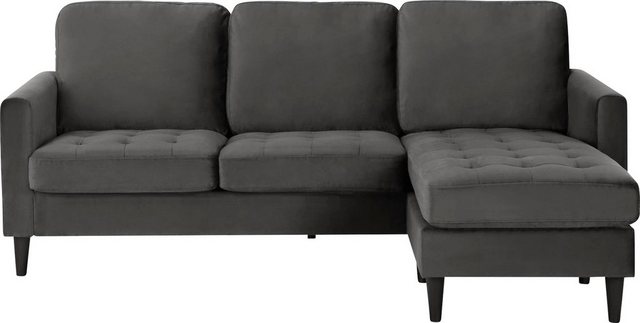 Cosmo Living Ecksofa "Strummer", Ottomane beidseitig montierbar günstig online kaufen