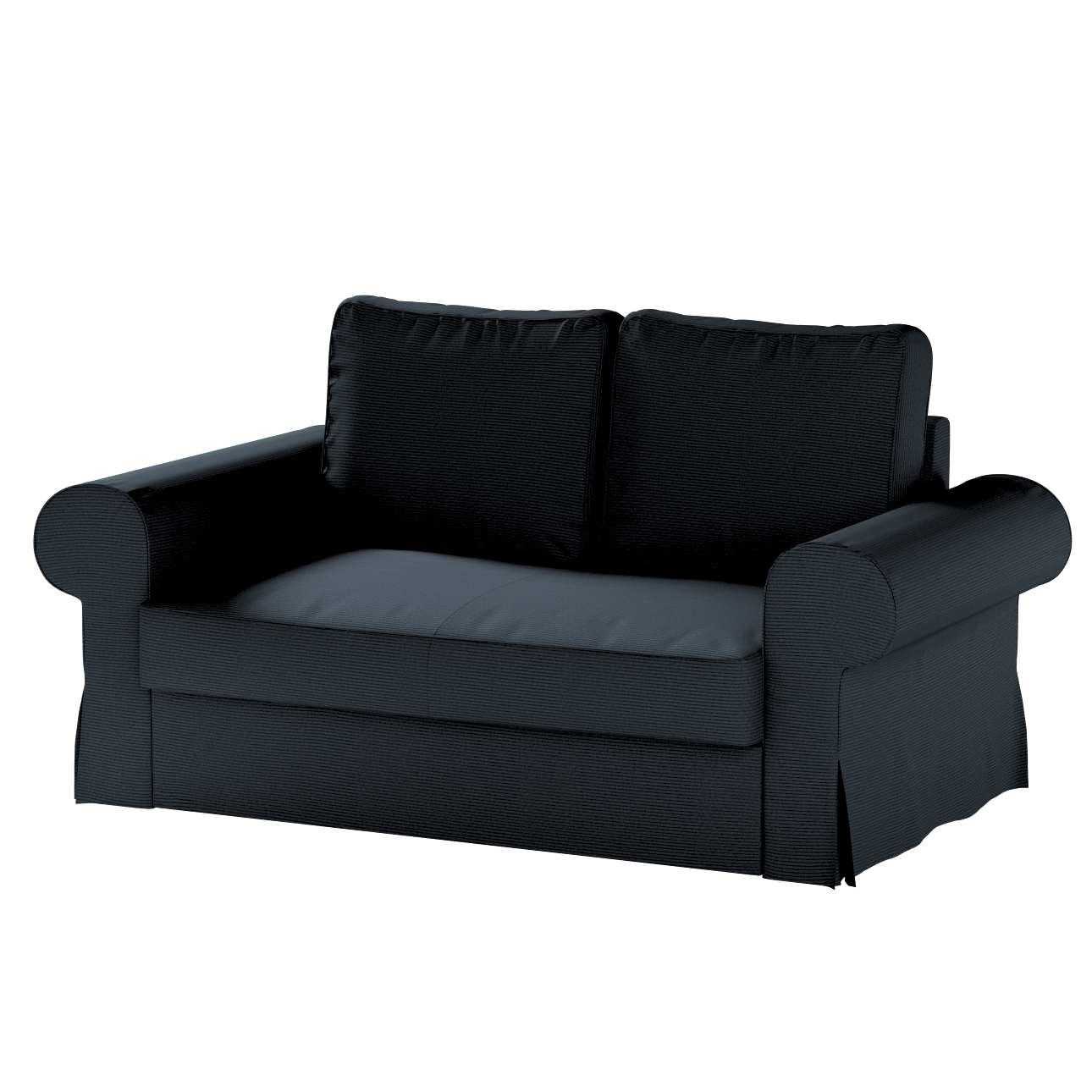 Bezug für Backabro 2-Sitzer Sofa ausklappbar, anthrazit, Bezug für Backabro günstig online kaufen