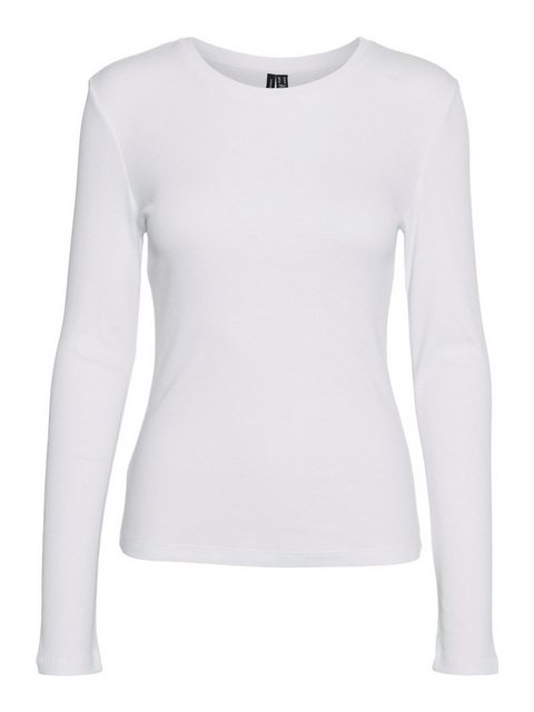 Vero Moda Longpullover Dünner Pullover Langarm Shirt VMROMA 5963 in Weiß-2 günstig online kaufen