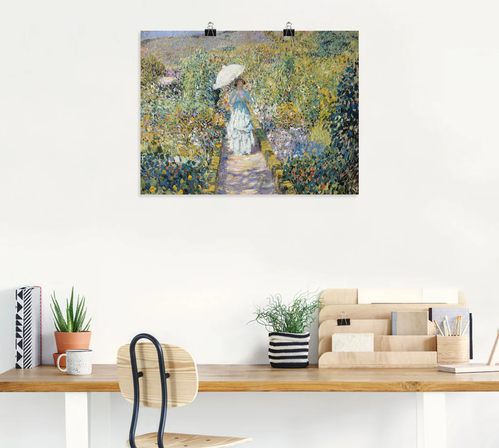 Artland Kunstdruck »Der Gartenweg.«, Garten, (1 St.), als Leinwandbild, Wan günstig online kaufen