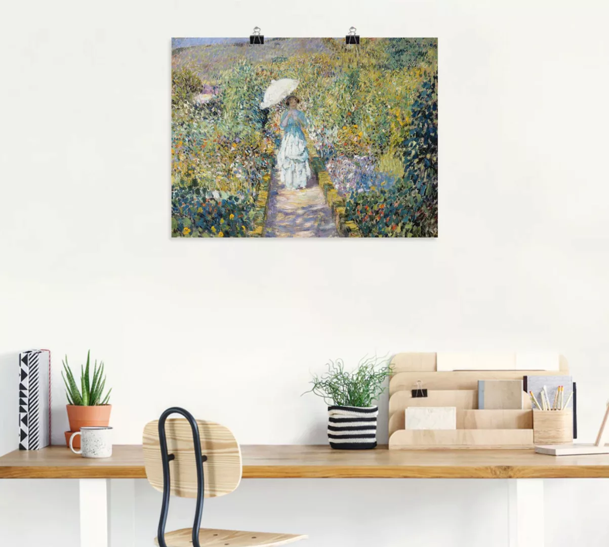 Artland Kunstdruck "Der Gartenweg.", Garten, (1 St.), als Leinwandbild, Wan günstig online kaufen