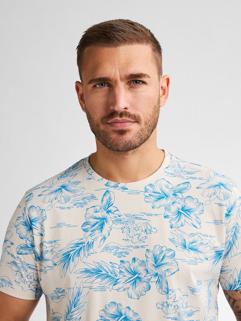 Petrol T-Shirt Crestview Print Blau - Größe XXL günstig online kaufen