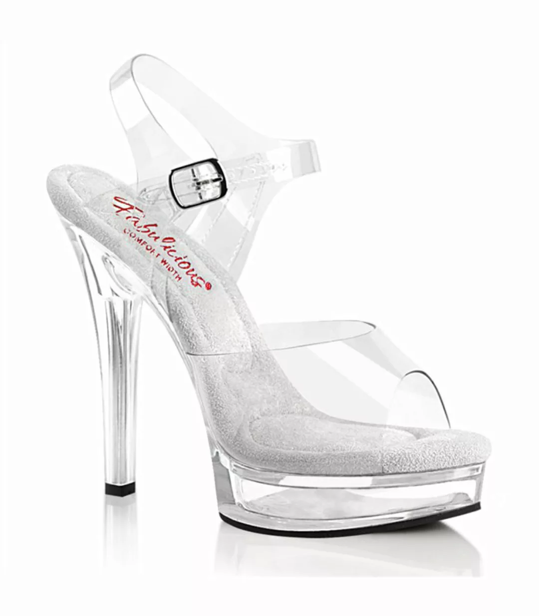 MAJESTY-508 High Heels Sandalette - Klar | Fabulicious   (Schuhgröße: EUR 3 günstig online kaufen