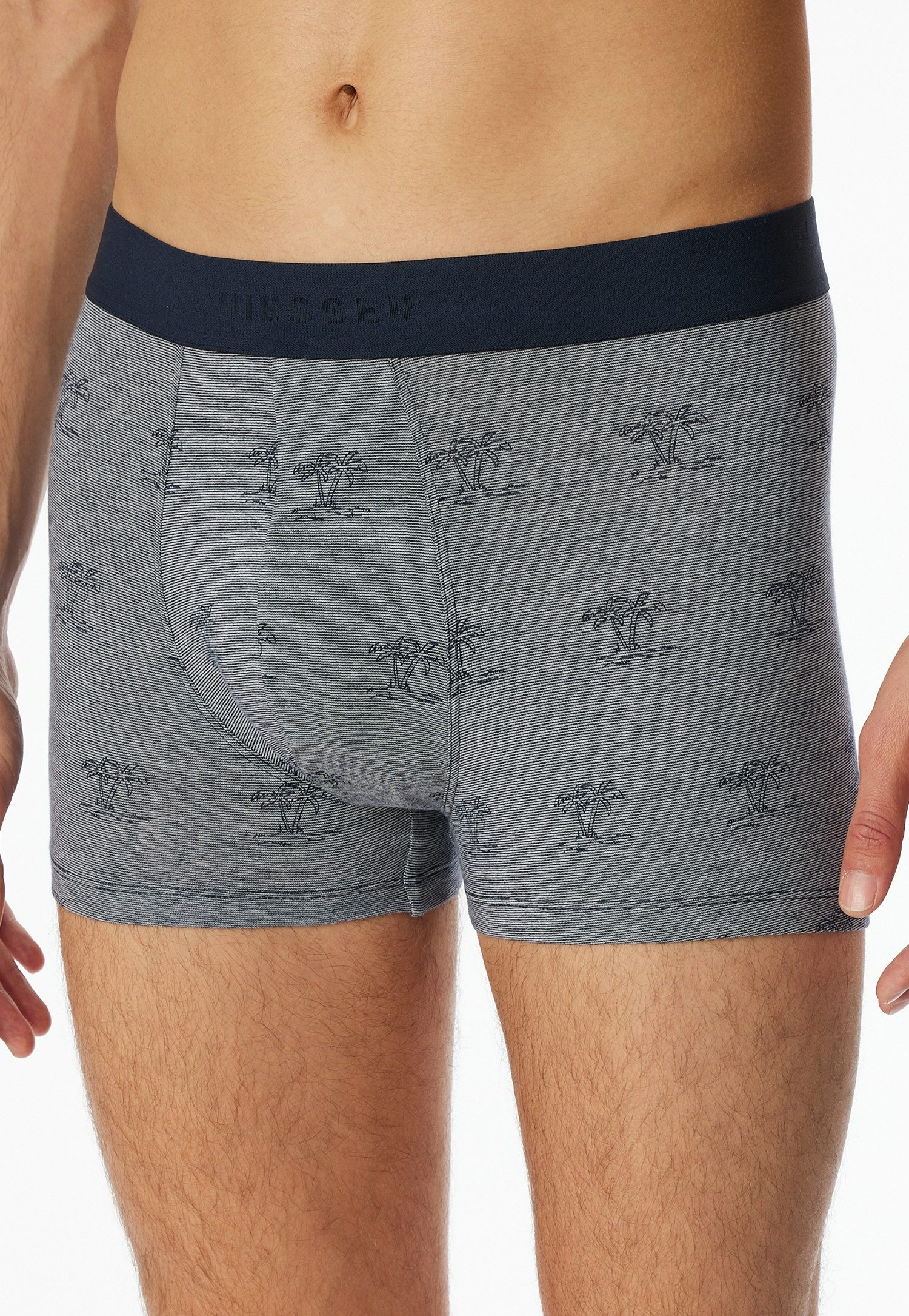 Schiesser Boxershorts ""95/5"", (3er Pack), mit farbigem Logobund günstig online kaufen