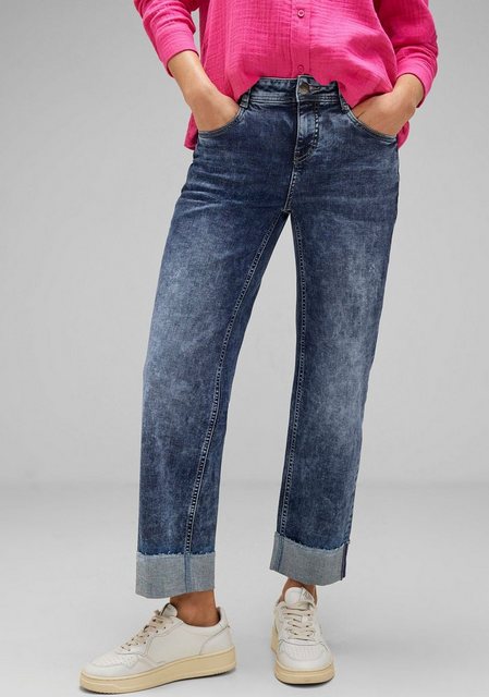 STREET ONE 5-Pocket-Jeans in Used-Optik günstig online kaufen