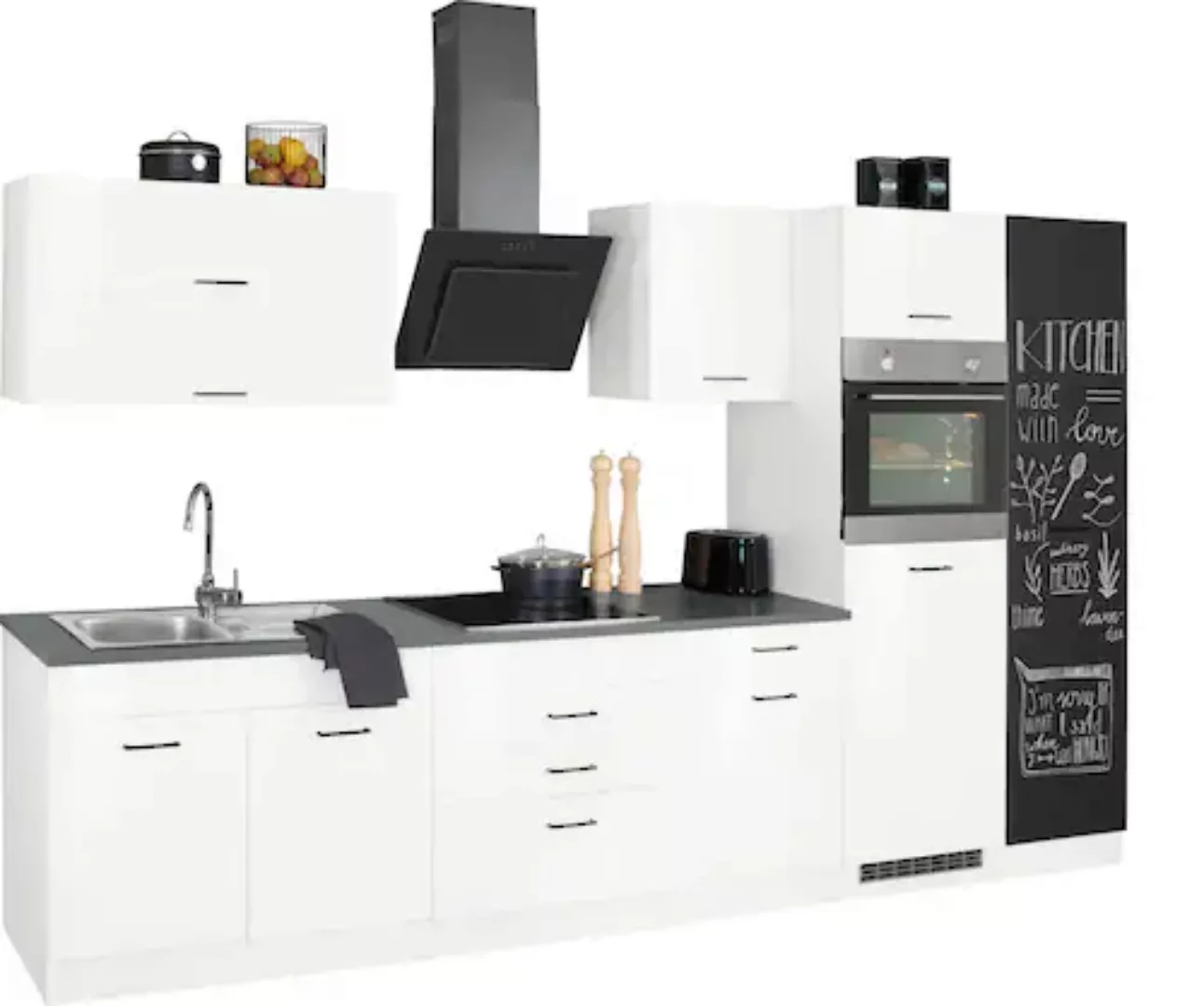 HELD MÖBEL Küchenzeile "Trier", ohne E-Geräte, Breite 340 cm günstig online kaufen