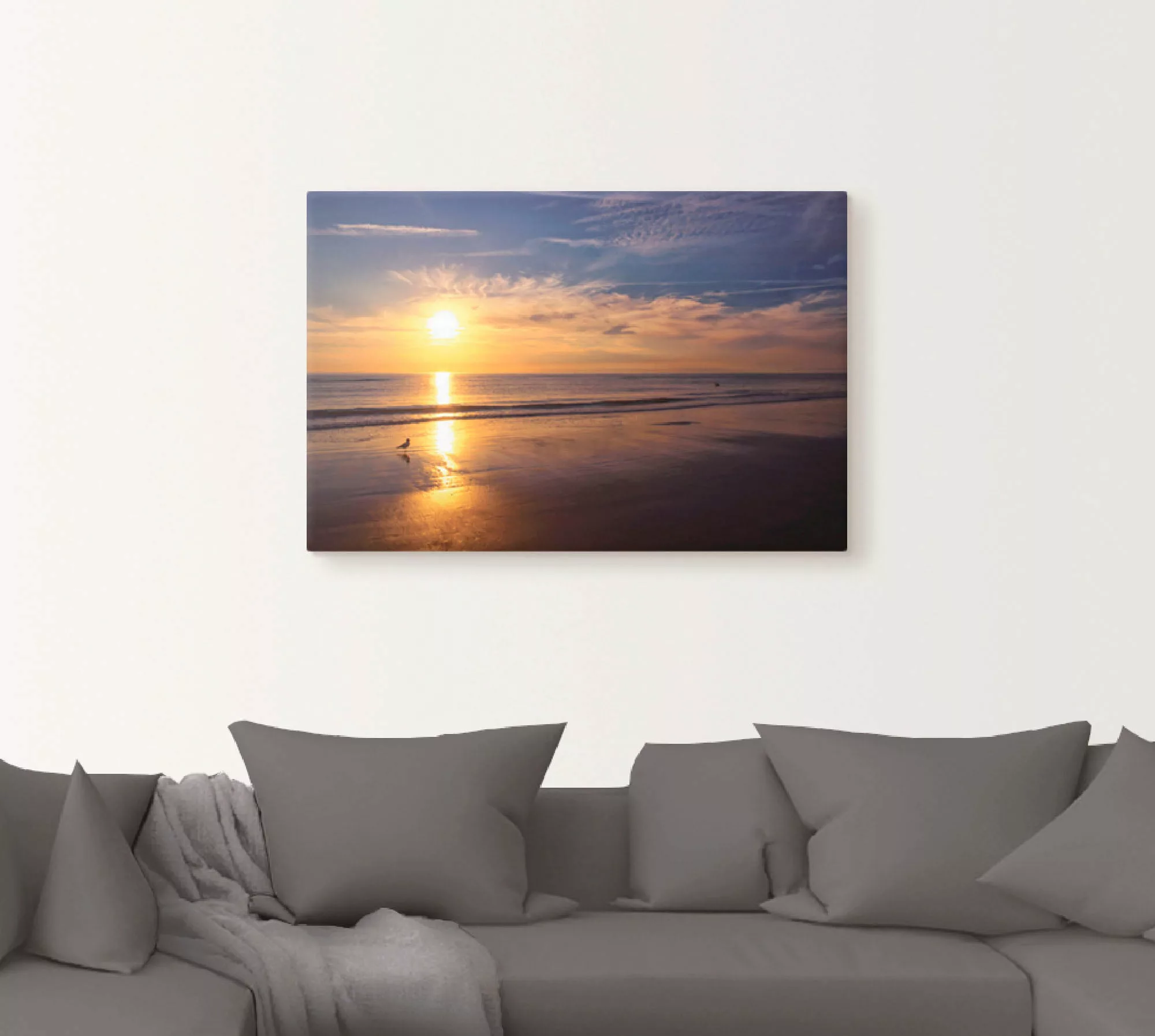 Artland Wandbild »Sonnenuntergang SPO«, Strand, (1 St.), als Alubild, Outdo günstig online kaufen