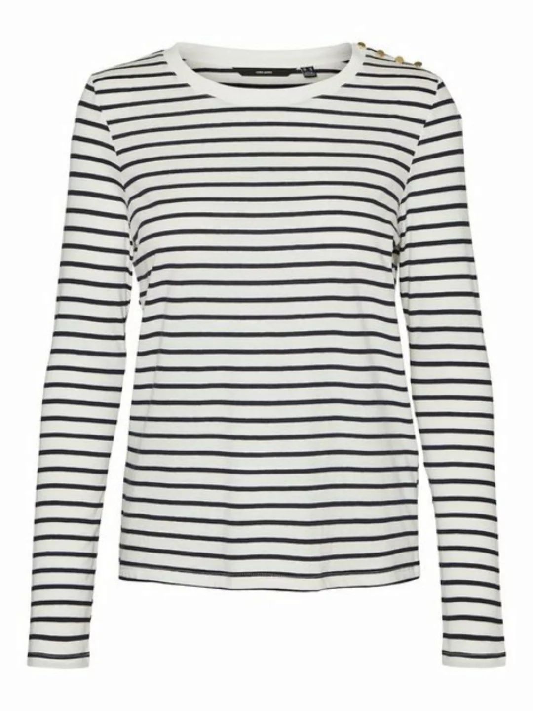 Vero Moda Langarmshirt VMLEXIE APRIL LS TOP JRS mit Zierknöpfen günstig online kaufen