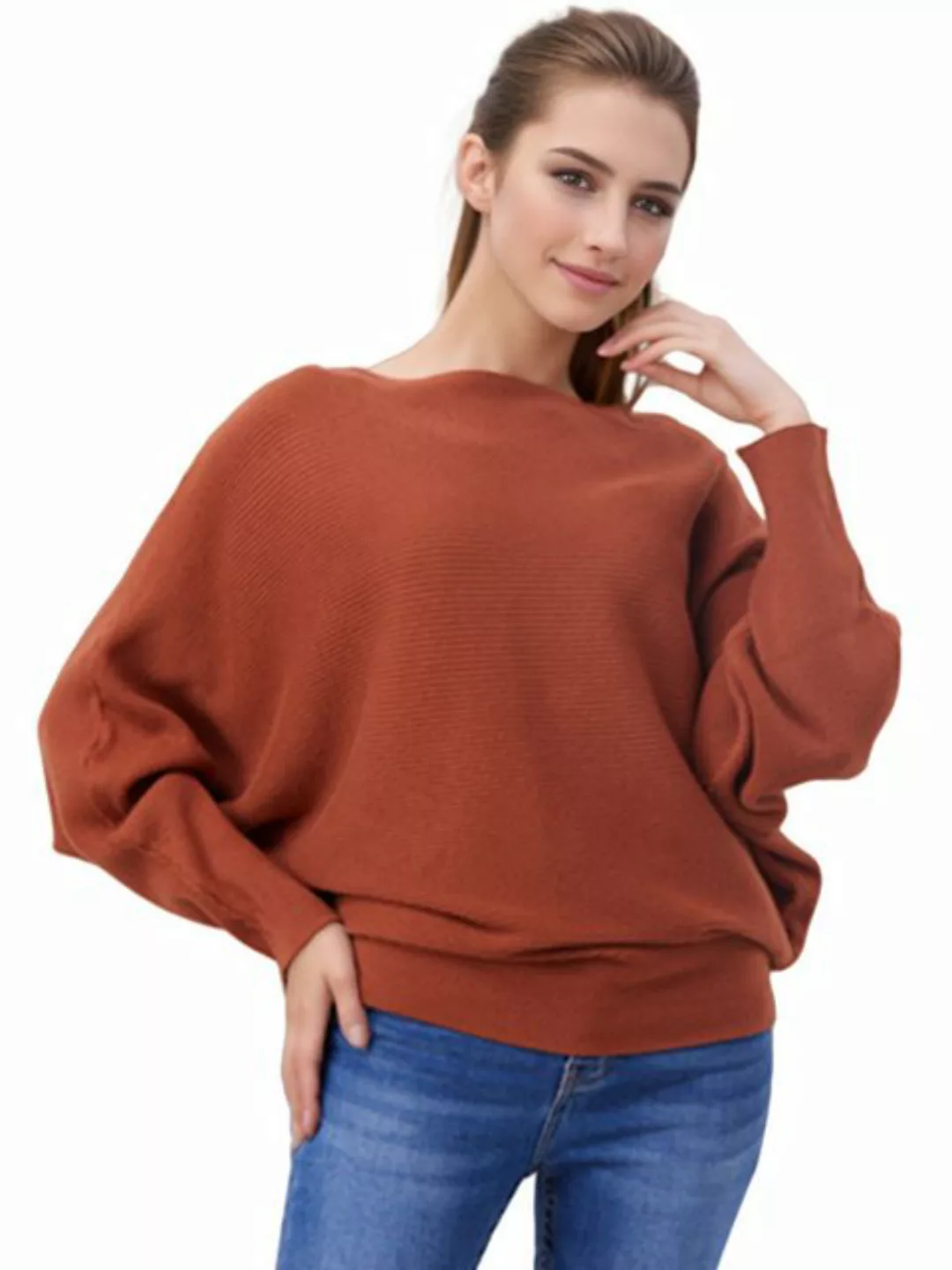 Orient Phoenix Strickpullover Damen-Strickpullover mit Oversize Pullover un günstig online kaufen