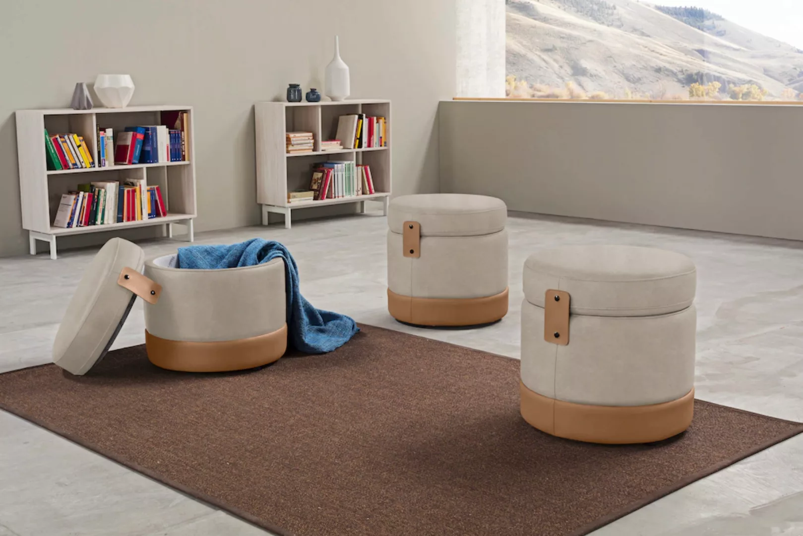 Egoitaliano Hocker "Tonder, Designhocker als Blickfang mit tollen Details", günstig online kaufen