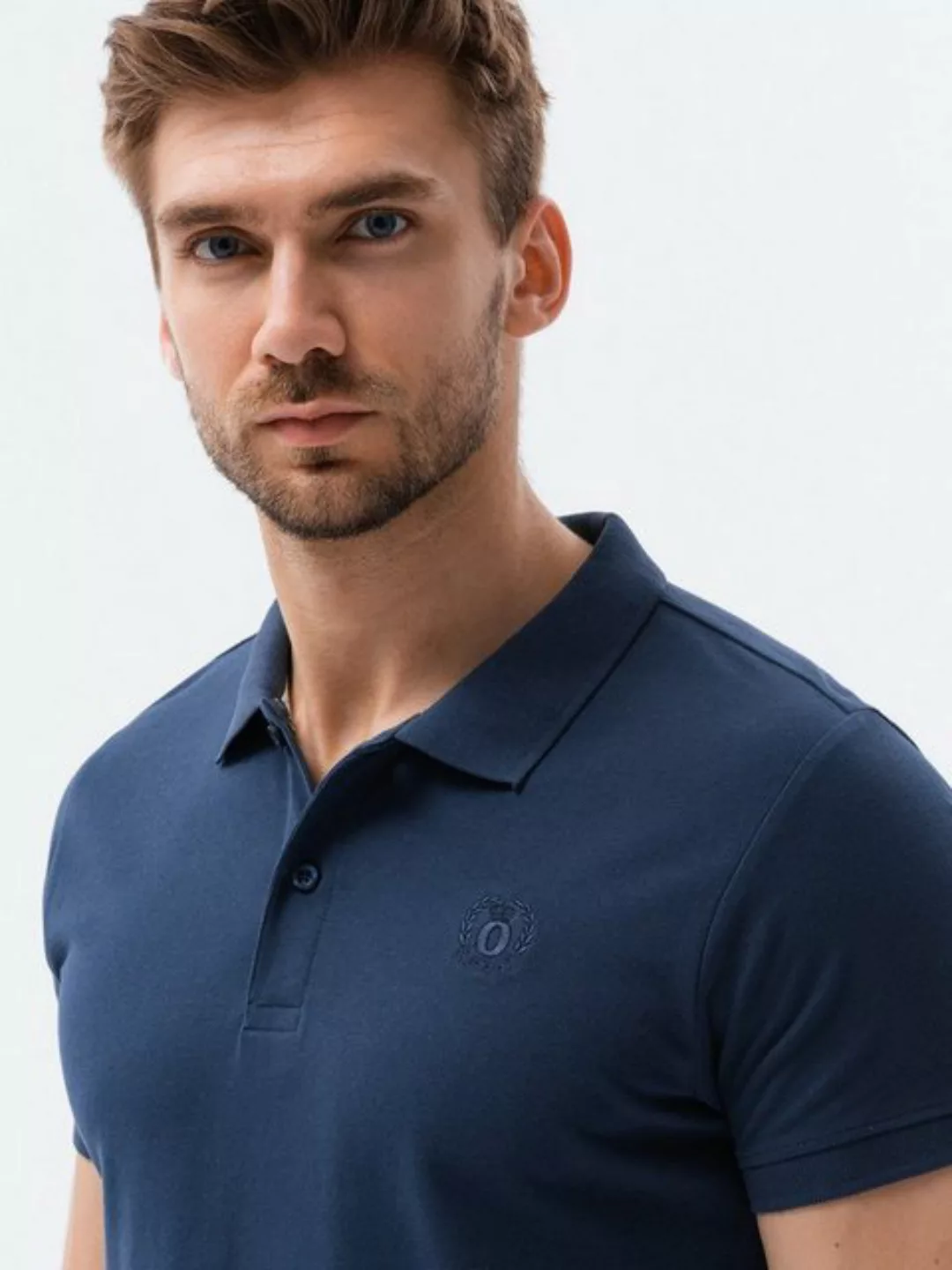 OMBRE Poloshirt Ombre Herren Piqué-Poloshirt - navy blau V2 S1374 XL günstig online kaufen