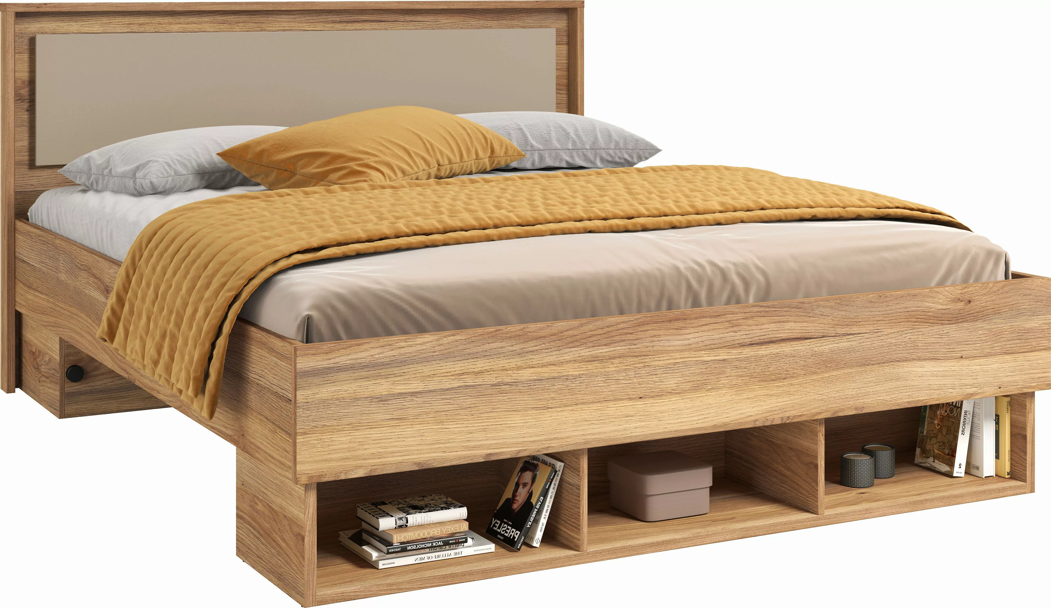 Home affaire Bettgestell "Wharton, 140, 160 oder 180cm Breite, Made in Euro günstig online kaufen