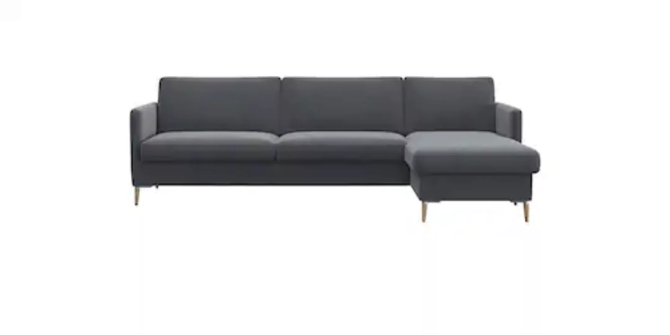 FLEXLUX Ecksofa »Fiore, L-Form«, schmale Armlehnen, Kaltschaum, Füße Alu+ E günstig online kaufen