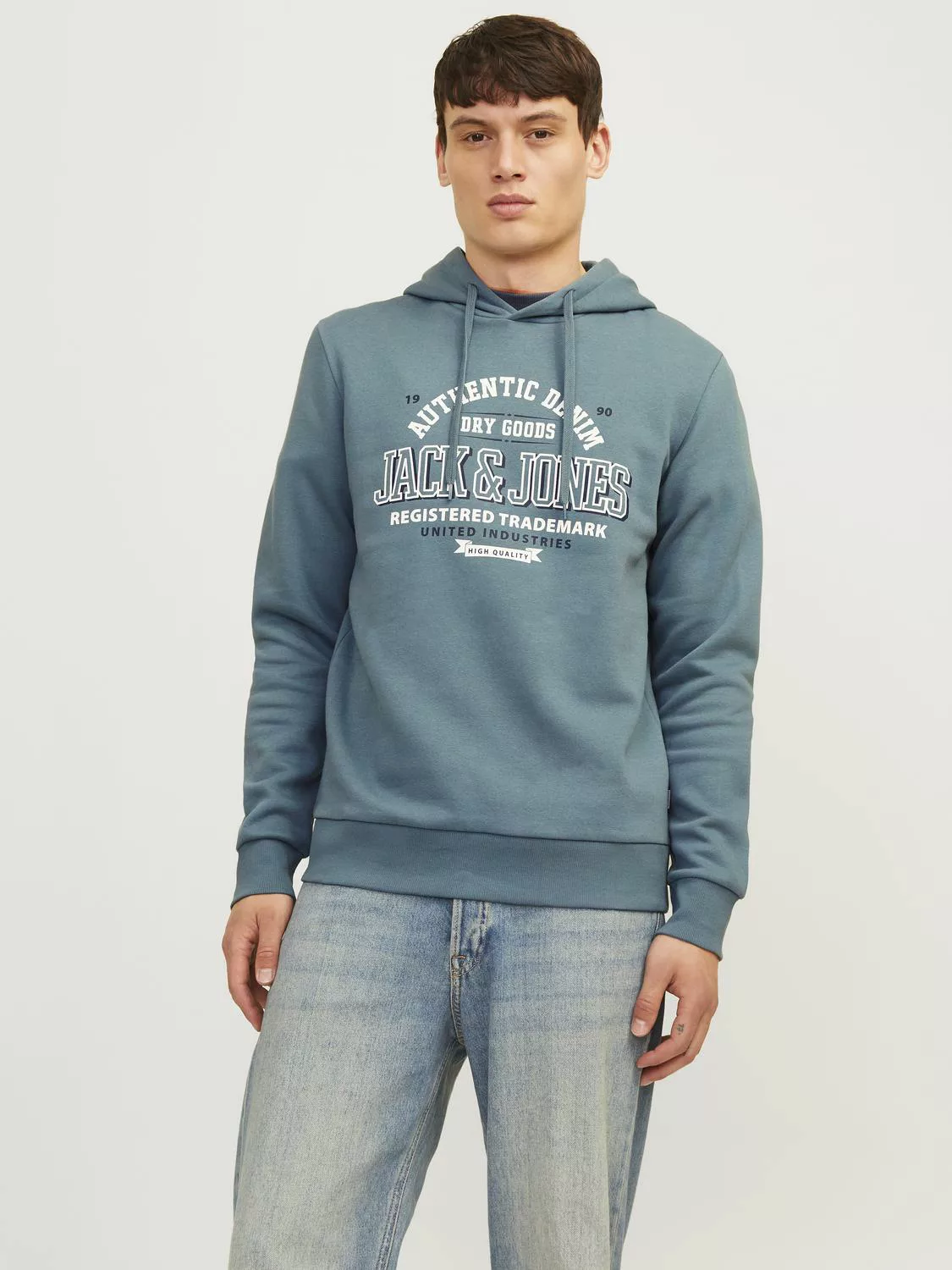 Jack & Jones Sweatshirt JJELOGO SWEAT HOOD 2 COL 24/25 NOOS günstig online kaufen