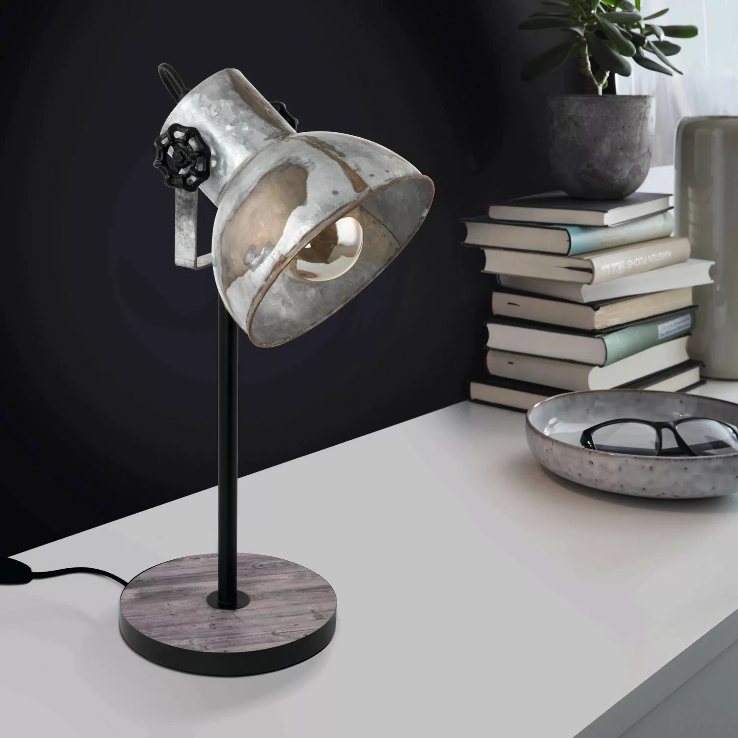 Tischlampe Barnstaple im Industrie-Design günstig online kaufen