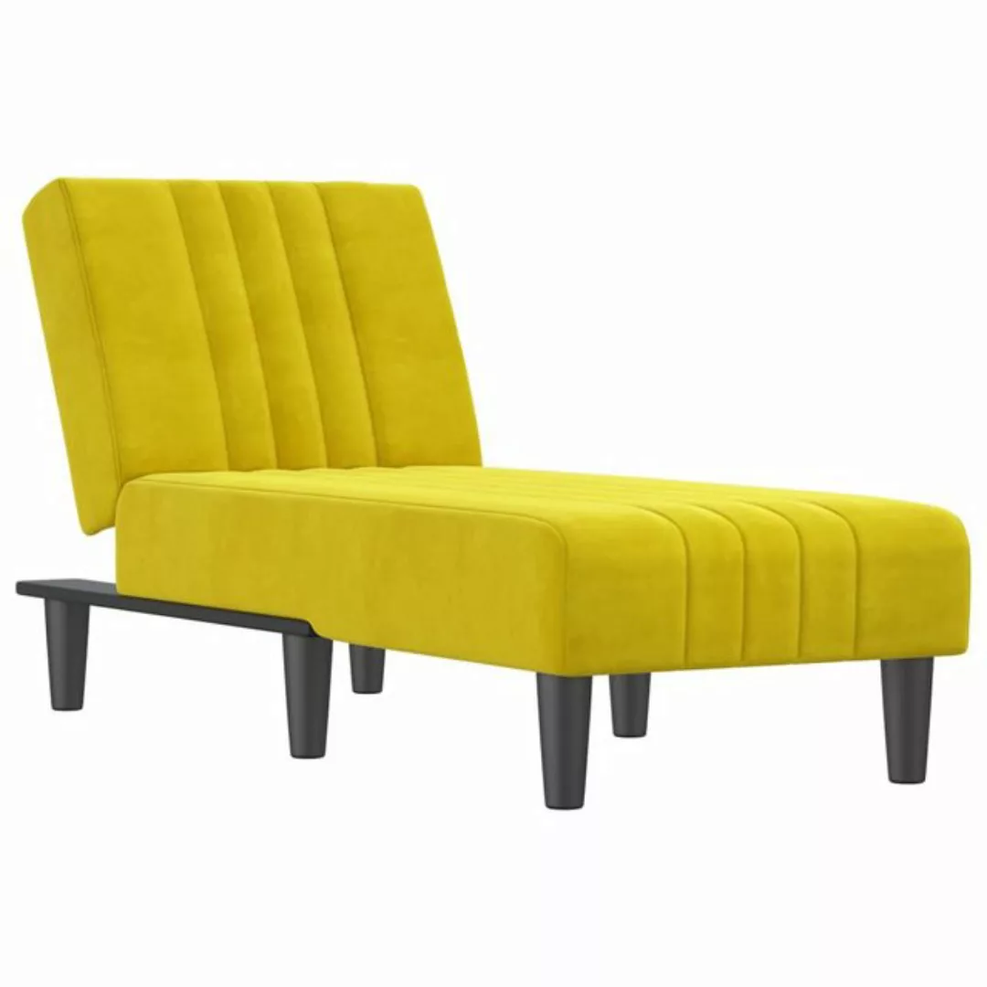 vidaXL Chaiselongue Chaiselongue Schwarz Samt, 1 Teile günstig online kaufen